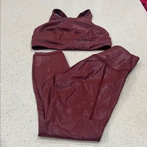 Lululemon Red Merlot Set